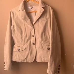 Tan blazer crop jacket